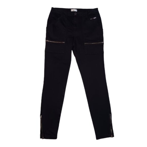 Joie Womens Size 6/28 Skinny Jeans Black Split Zippers Cargo Pocket Ladies Sz 6 - Picture 2 of 9